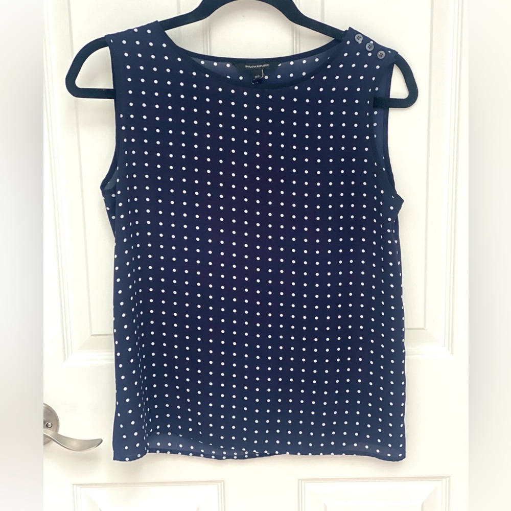 Banana Republic polka dot blouse